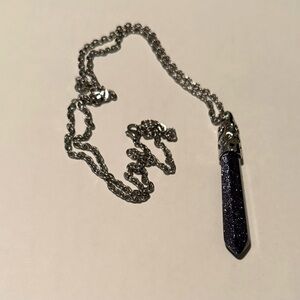 Purple Crystal Pendant Necklace